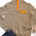 Tan Large Kennedy Quilted Pullover