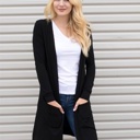  Long Pocket Cardigan