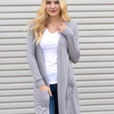  Long Pocket Cardigan