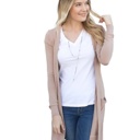 Beige Small Long Pocket Cardigan