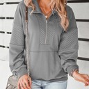  Quilted Quarter Zip Pullover