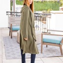 Green XL Perla Long Cardigan