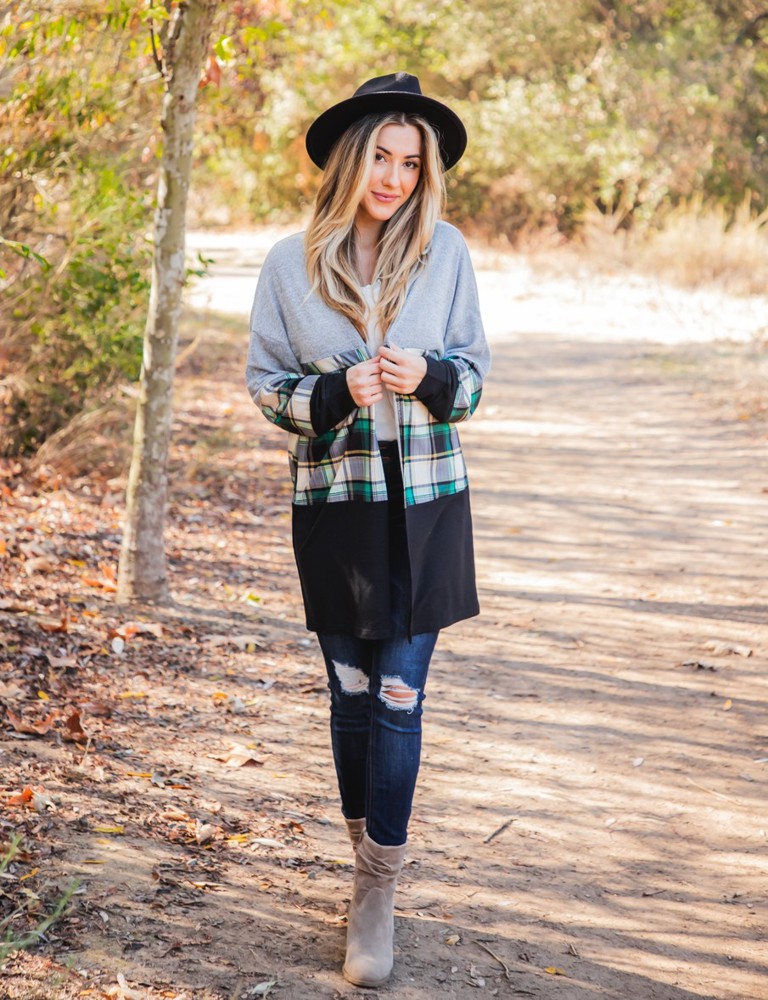 Multi-Color Colorblock Tatum Cardigan