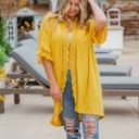 Yellow Small Sparrow Lace Kimono