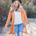 Orange Dot Small Alisha Patterned Cardigan