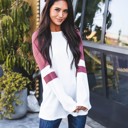 Pink Large Colorblock Sleeve Raglan Alexa Top