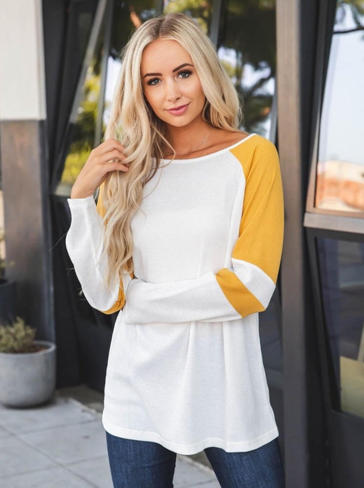 Colorblock Sleeve Raglan Alexa Top