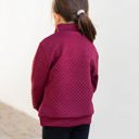 S Red Little Girls Quilted Kennedy Pullover