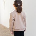 M Tan Little Girls Quilted Kennedy Pullover