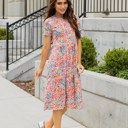 Large Flirty Floral Penelope Dress