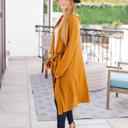 Gold Small Perla Long Cardigan