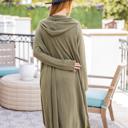 Green XL Perla Long Cardigan