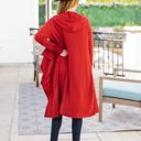 Red Large Perla Long Cardigan