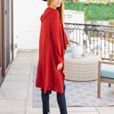 Red Large Perla Long Cardigan