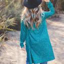 Teal Dot Medium Alisha Patterned Cardigan