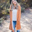 Orange Dot Small Alisha Patterned Cardigan