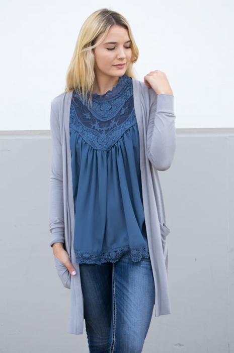 Long Pocket Cardigan
