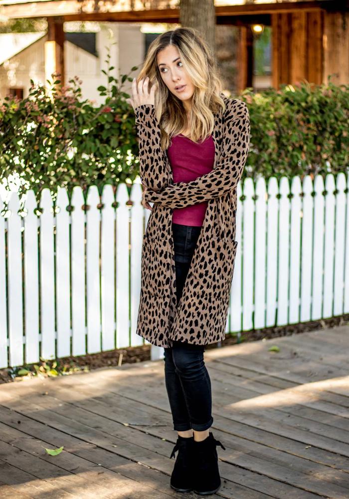 Cheetah Print Nora Cardigan