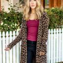 Large Cheetah Print Nora Cardigan