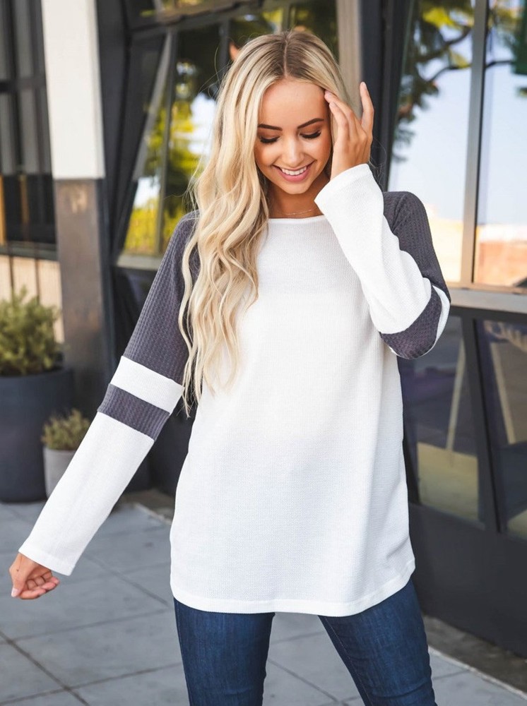 Colorblock Sleeve Raglan Alexa Top