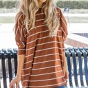  Oversized Stripe Renee Top