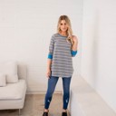  3/4 Sleeve Stripe Stella Top