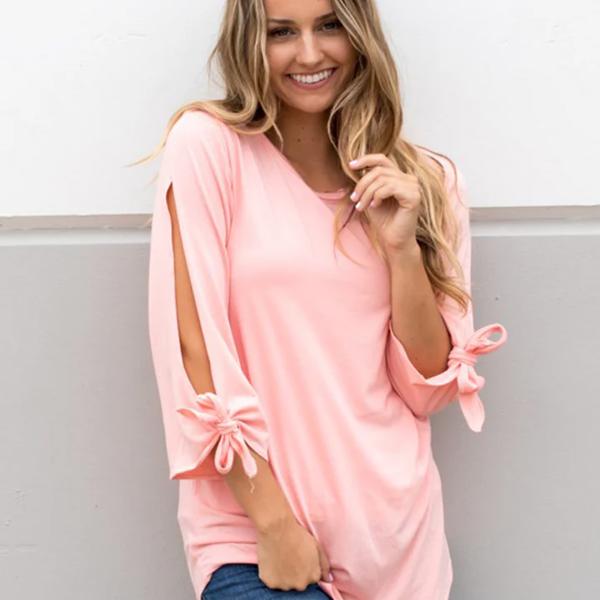 3/4 Tie Sleeve Tunic