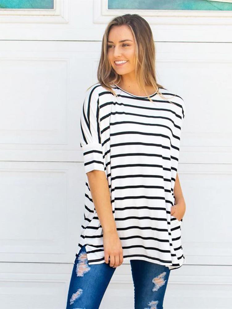 Stripe Side Pocket Tunic