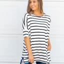  Stripe Side Pocket Tunic