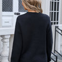 Large Black Triple Bow Sweater