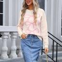 XL Pink Triple Bow Sweater