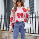 Small Off-white Bow Print Sweater
