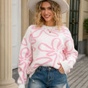  Abstract Flower Sweater