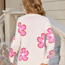 Medium Off-white Flower Print Sweater