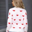 XL Off-white Heart Print Sweater