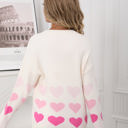Small Off-white Ombre Heart Print Sweater