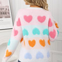 Medium Multicolor Colorful Heart Sweater