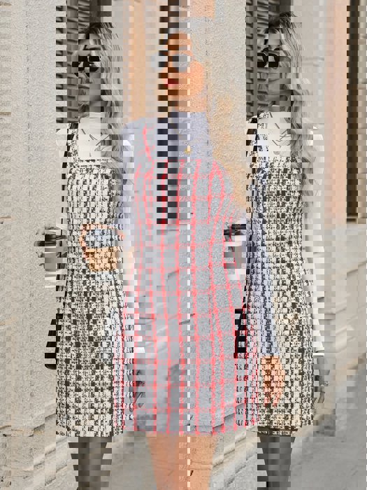 Plaid Jumper Dress