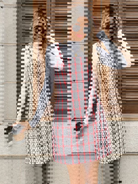 Plaid Jumper Dress