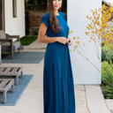 Large Blue Perfect Everyday Maxi Dress