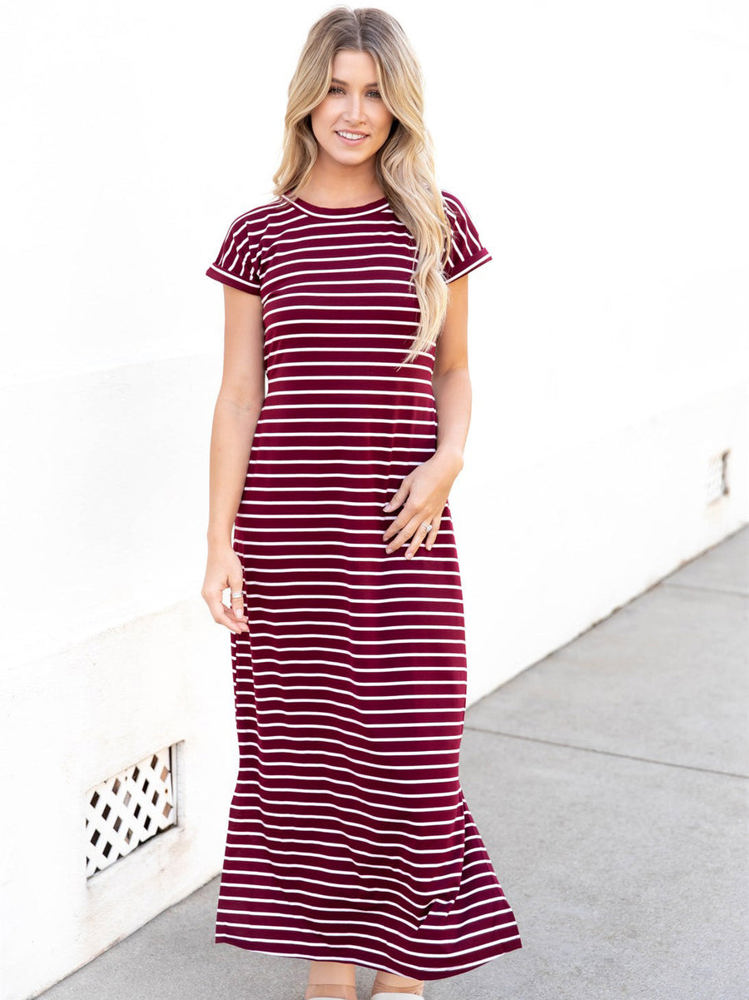 Striped Tie Waist Izzy Maxi Dress