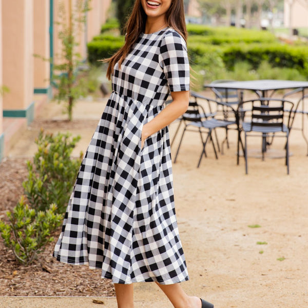 Gingham Missy Midi Dress