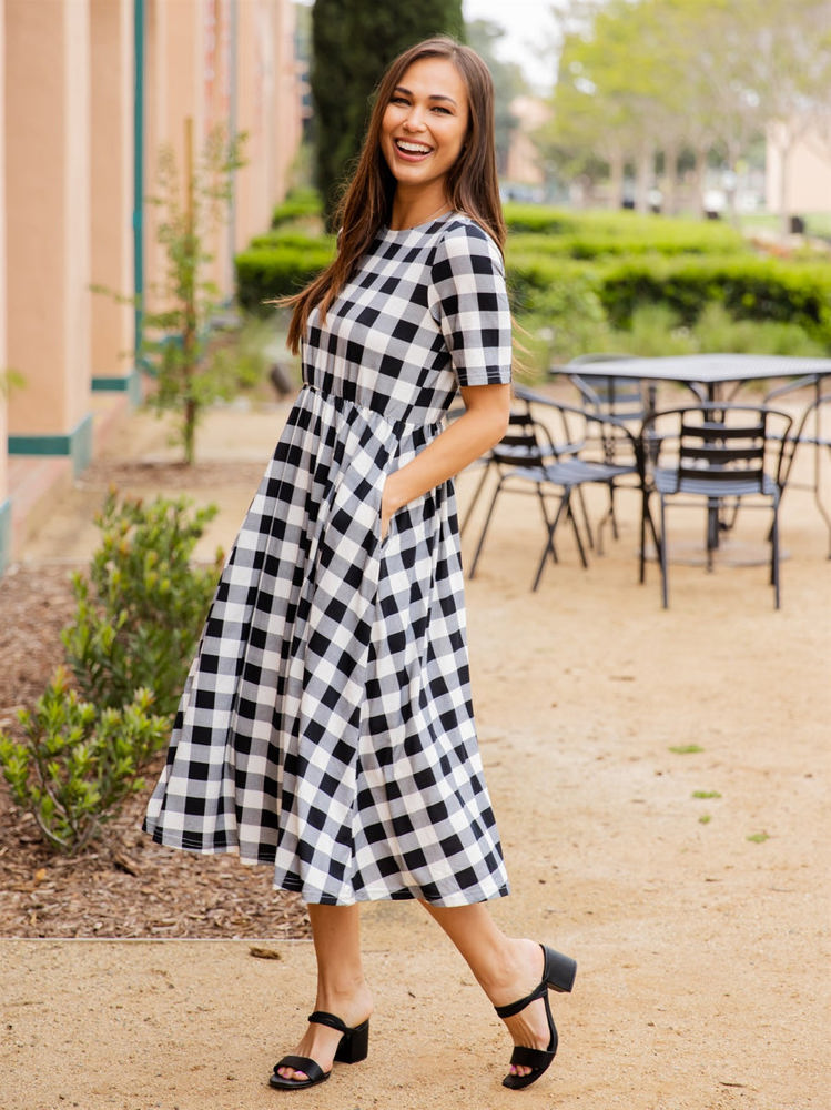 Gingham Missy Midi Dress