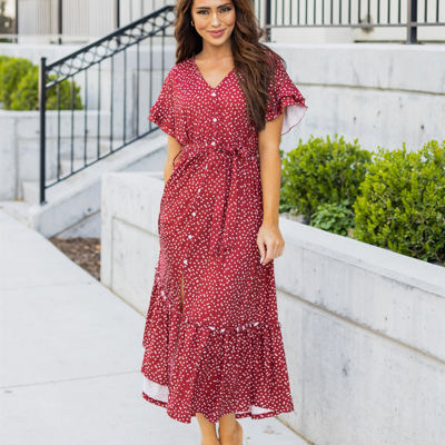 Pretty Square Dot Whitney Dress