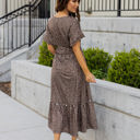 Large Brown Pretty Dot Whitney Dress