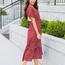 Large Red Pretty Dot Whitney Dress