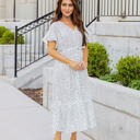 Large White Pretty Dot Whitney Dress