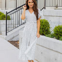 Large White Pretty Dot Whitney Dress