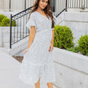 Large White Pretty Dot Whitney Dress