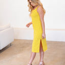 Large Yellow Belle Tank Midi Dress